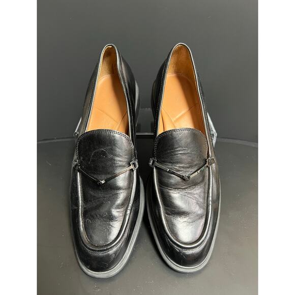 Franco Sarto Eda Bit Black‎ Loafers Sz 9.5 - Picture 1 of 6
